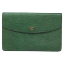 LOUIS VUITTON Epi Montaigne 27 Clutch Bag Green M52654 LV Auth EC712-13