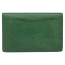 LOUIS VUITTON Epi Montaigne 27 Clutch Bag Green M52654 LV Auth EC712-2