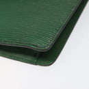 LOUIS VUITTON Epi Montaigne 27 Clutch Bag Green M52654 LV Auth EC712-7