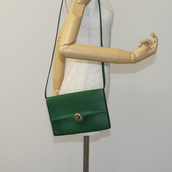LOUIS VUITTON Epi Pochette Arche Shoulder Bag Green M52574 LV Auth EC713