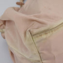 PRADA Hand Bag Nylon Leather 2way Pink Gold Auth EC720-9