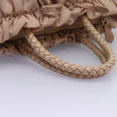 PRADA Hand Bag Nylon Leather 2way Pink Gold Auth EC720-7