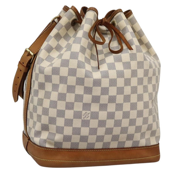 LOUIS VUITTON Damier Azur Noe Shoulder Bag N42222 LV Auth EC723