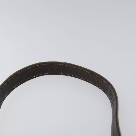 FENDI Zucchino Canvas Mamma Baguette Shoulder Bag PVC Brown Gold Auth EC724