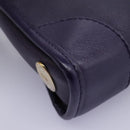 CELINE Shoulder Bag Leather Purple Gold Auth EC729AV-16