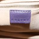 CELINE Shoulder Bag Leather Purple Gold Auth EC729AV-22