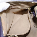 CELINE Shoulder Bag Leather Purple Gold Auth EC729AV-26
