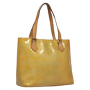 LOUIS VUITTON Monogram Vernis Houston Hand Bag Gris M91053 LV Auth EC730-1