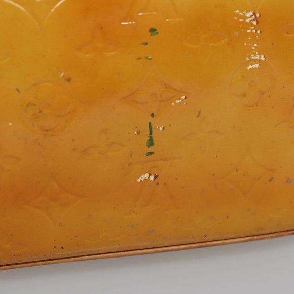 LOUIS VUITTON Monogram Vernis Houston Hand Bag Gris M91053 LV Auth EC730