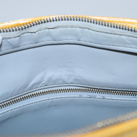 LOUIS VUITTON Monogram Vernis Houston Hand Bag Gris M91053 LV Auth EC730