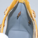 LOUIS VUITTON Monogram Vernis Houston Hand Bag Gris M91053 LV Auth EC730-21