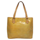 LOUIS VUITTON Monogram Vernis Houston Hand Bag Gris M91053 LV Auth EC730-2