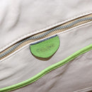 CELINE Shoulder Bag Leather Green Red yellow Auth EC743-19