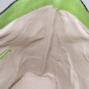 CELINE Shoulder Bag Leather Green Red yellow Auth EC743-20