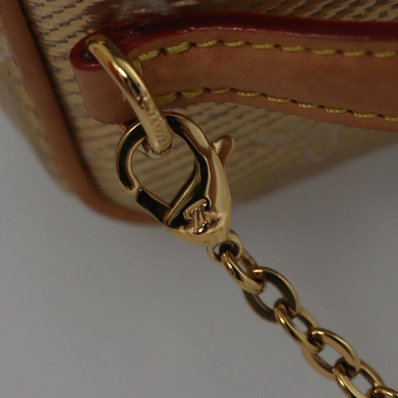 LOUIS VUITTON Monogram Laminated Jacquard Microvanity Gold M22920 LV Auth EC760SM