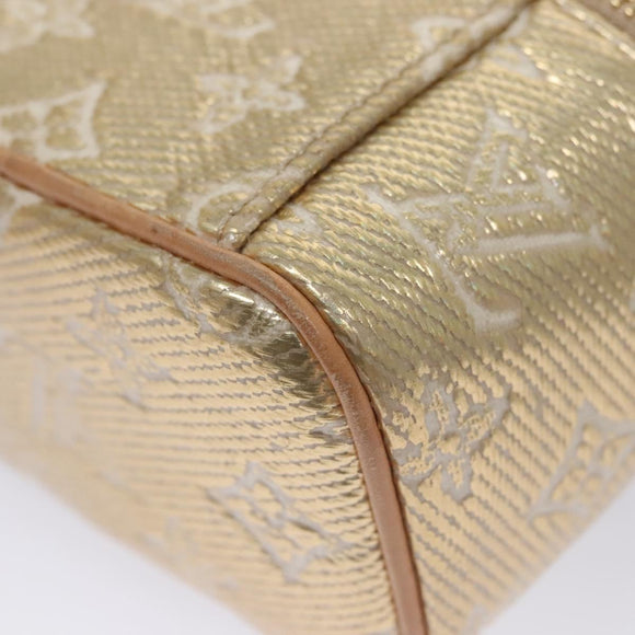 LOUIS VUITTON Monogram Laminated Jacquard Microvanity Gold M22920 LV Auth EC760SM