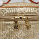 LOUIS VUITTON Monogram Laminated Jacquard Microvanity Gold M22920 LV Auth EC760SM-21