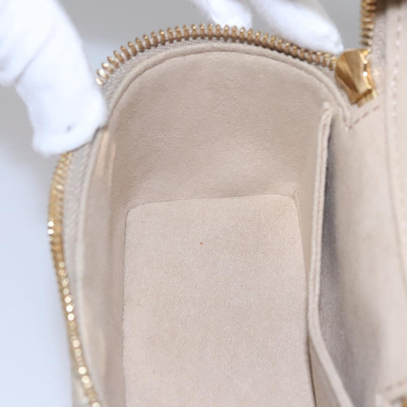 LOUIS VUITTON Monogram Laminated Jacquard Microvanity Gold M22920 LV Auth EC760SM