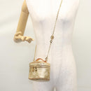 LOUIS VUITTON Monogram Laminated Jacquard Microvanity Gold M22920 LV Auth EC760SM-29