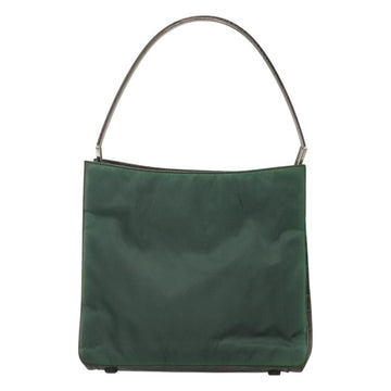 PRADA Shoulder Bag Nylon Green Silver Auth EC761 - 0