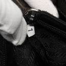 PRADA Shoulder Bag Nylon Green Silver Auth EC761-21