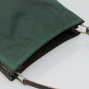 PRADA Shoulder Bag Nylon Green Silver Auth EC761-6