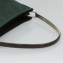 PRADA Shoulder Bag Nylon Green Silver Auth EC761-7