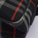 Burberrys Nova Check Shoulder Bag Canvas Navy Gold Auth EC762-11