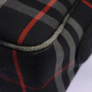 Burberrys Nova Check Shoulder Bag Canvas Navy Gold Auth EC762-13