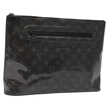 LOUIS VUITTON Eclipse Glaze Pochette Cosmos Clutch Bag M63373 LV Auth EC777