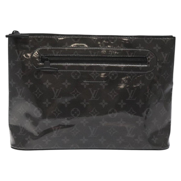 LOUIS VUITTON Eclipse Glaze Pochette Cosmos Clutch Bag M63373 LV Auth EC777