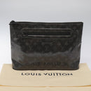 LOUIS VUITTON Eclipse Glaze Pochette Cosmos Clutch Bag M63373 LV Auth EC777-12