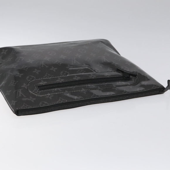 LOUIS VUITTON Eclipse Glaze Pochette Cosmos Clutch Bag M63373 LV Auth EC777