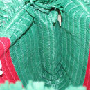 GUCCI Web Sherry Line Hand Bag Raffia Red Green 524810 Auth EC781V-18