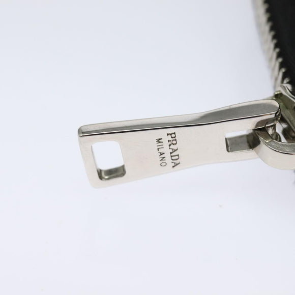 PRADA Chain Shoulder Bag Leather Black Auth EC795V