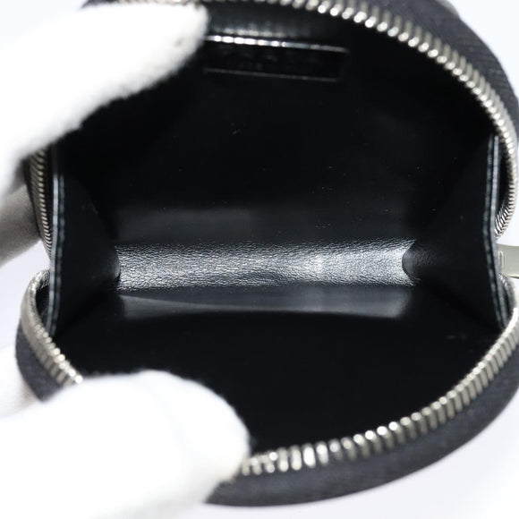 PRADA Chain Shoulder Bag Leather Black Auth EC795V