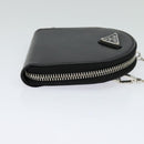 PRADA Chain Shoulder Bag Leather Black Auth EC795V-4