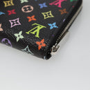 LOUIS VUITTON Multicolor LV × TM Zippy Coin Purse Black M13409 LV Auth EC796SV-15