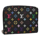LOUIS VUITTON Multicolor LV × TM Zippy Coin Purse Black M13409 LV Auth EC796SV-1