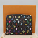 LOUIS VUITTON Multicolor LV × TM Zippy Coin Purse Black M13409 LV Auth EC796SV-12