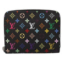LOUIS VUITTON Multicolor LV × TM Zippy Coin Purse Black M13409 LV Auth EC796SV-13
