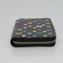 LOUIS VUITTON Multicolor LV × TM Zippy Coin Purse Black M13409 LV Auth EC796SV-3