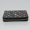 LOUIS VUITTON Multicolor LV × TM Zippy Coin Purse Black M13409 LV Auth EC796SV-5