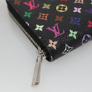 LOUIS VUITTON Multicolor LV × TM Zippy Coin Purse Black M13409 LV Auth EC796SV-14