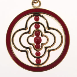 LOUIS VUITTON Fully Flower Charm metal Red Gold M67128 LV Auth EC797 - 0