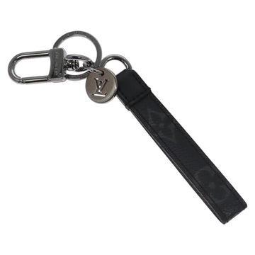 LOUIS VUITTON Monogram Eclipse Porte Cles Dragonne Key Holder M61950 Auth EC798