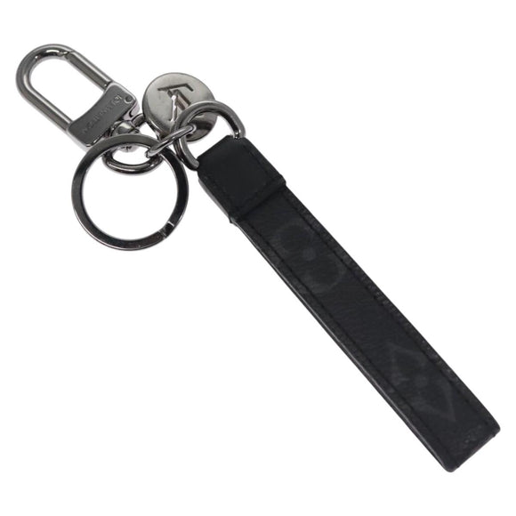 LOUIS VUITTON Monogram Eclipse Porte Cles Dragonne Key Holder M61950 Auth EC798