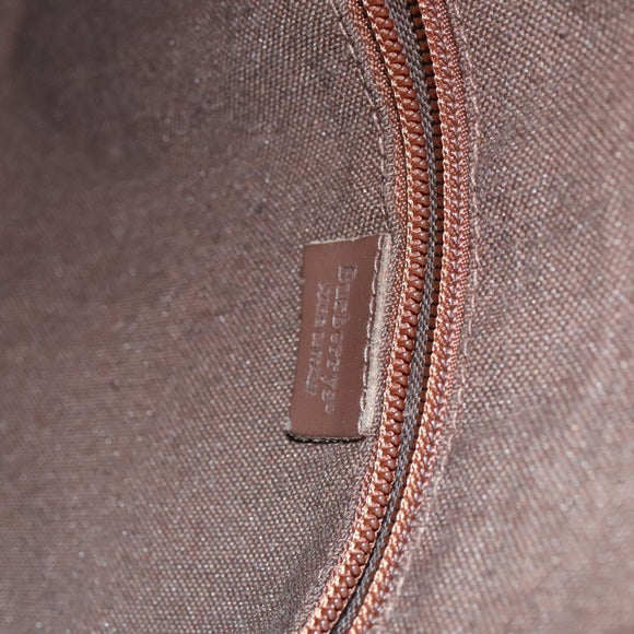 Burberrys Nova Check Boston Bag PVC 2way Beige Gold Auth EC805