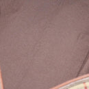 Burberrys Nova Check Boston Bag PVC 2way Beige Gold Auth EC805-12