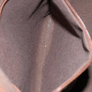 Burberrys Nova Check Boston Bag PVC 2way Beige Gold Auth EC805-21